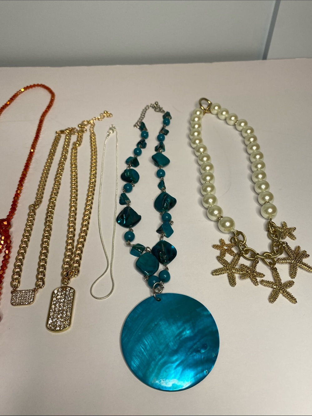 Nine Costume Necklaces - Variety
